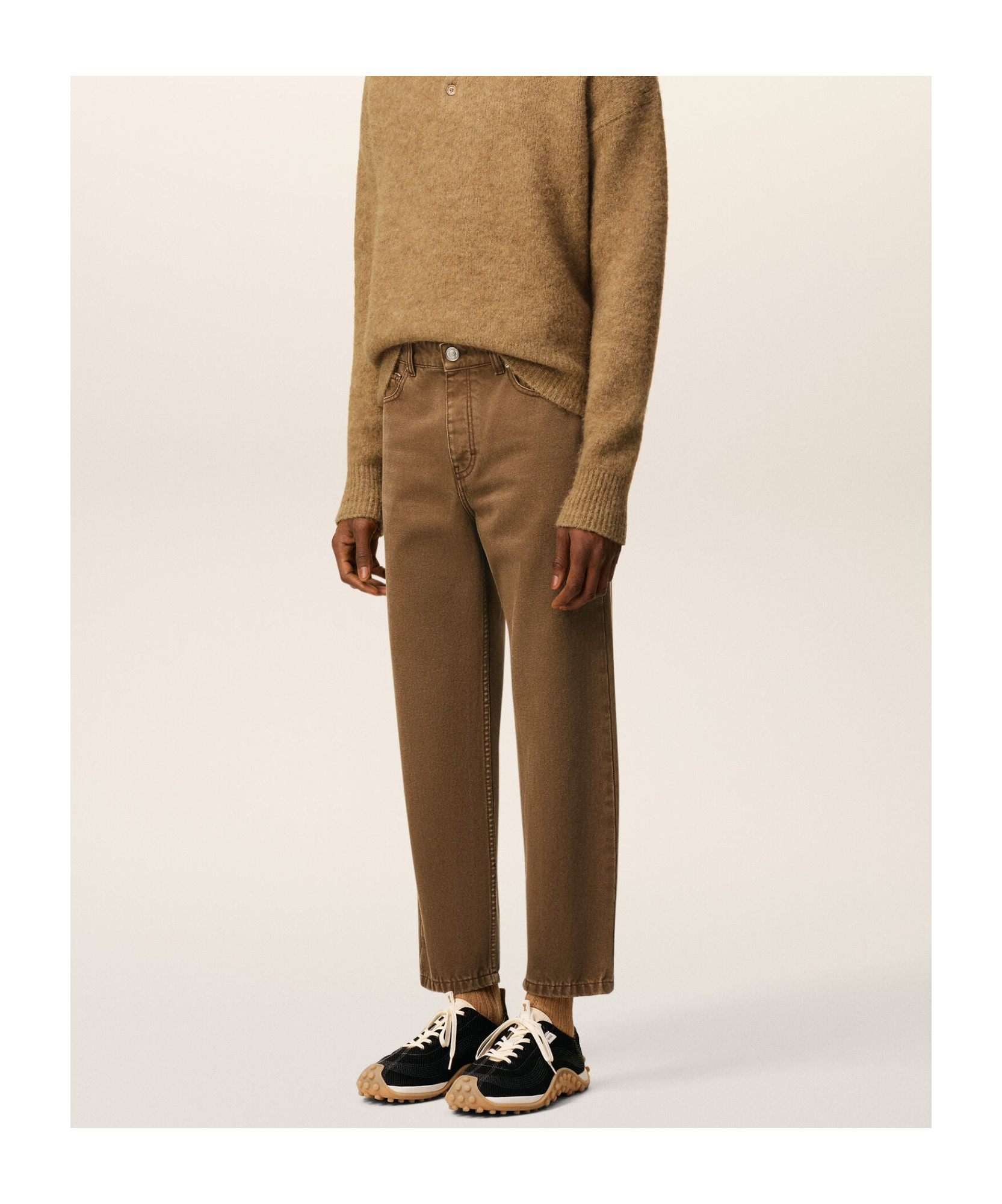 Ami Alexandre Mattiussi Multi-pocket Jeans In Brown