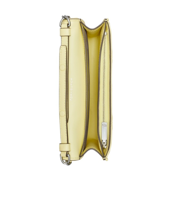 Tory Burch Fleming Soft Chain Wallet In Yellow