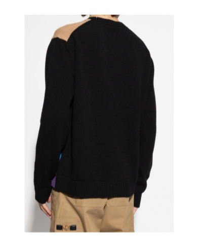 Versace Medusa Head Wool Sweater In Blue