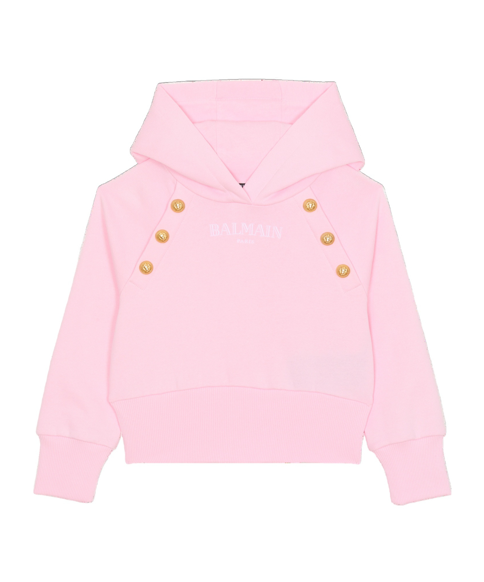 Balmain Long-sleeved Sweater In Pink