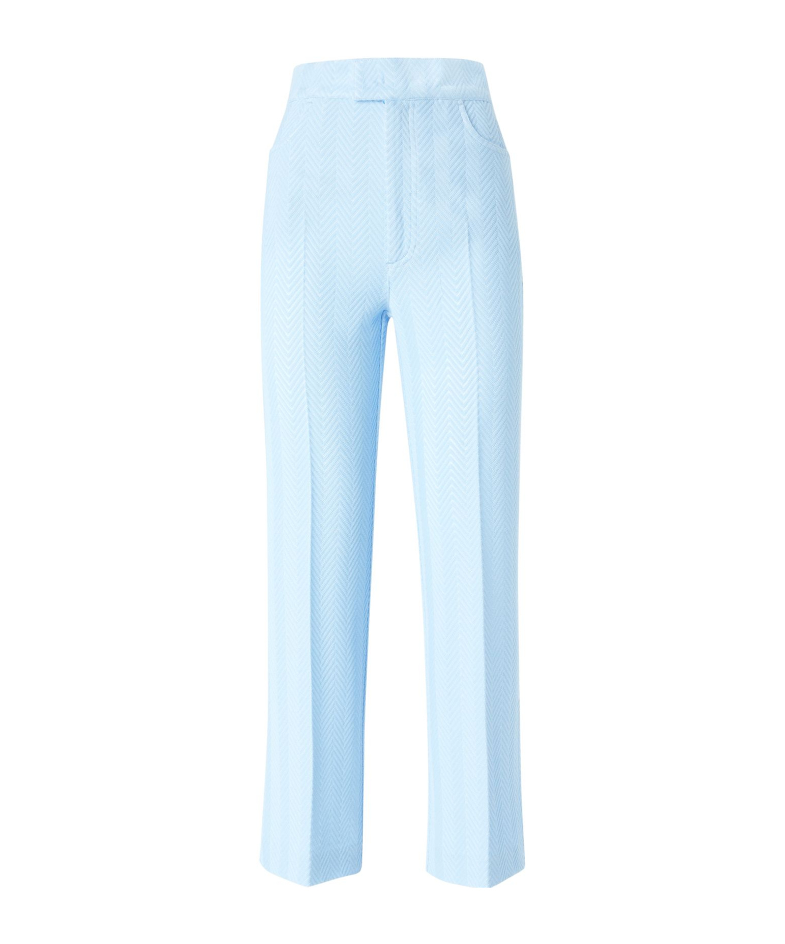 Missoni Zigzag Pattern Track Pants In Light Blue