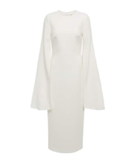 Roksanda Bridal Zimara Crêpe Midi Dress In White