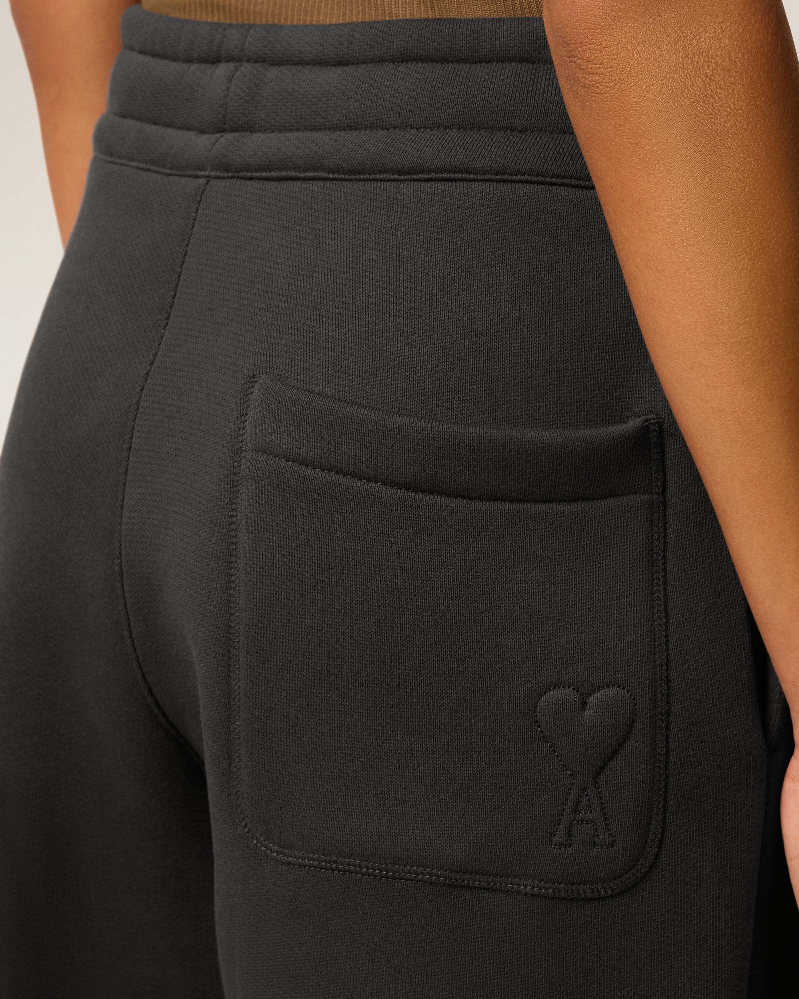Ami Alexandre Mattiussi Elastic Waist Sweatpants In Black