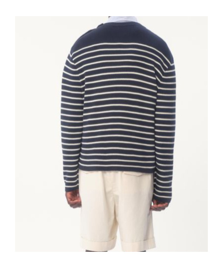 Valentino Maglione In Cotone Ricamato Uomo In Black