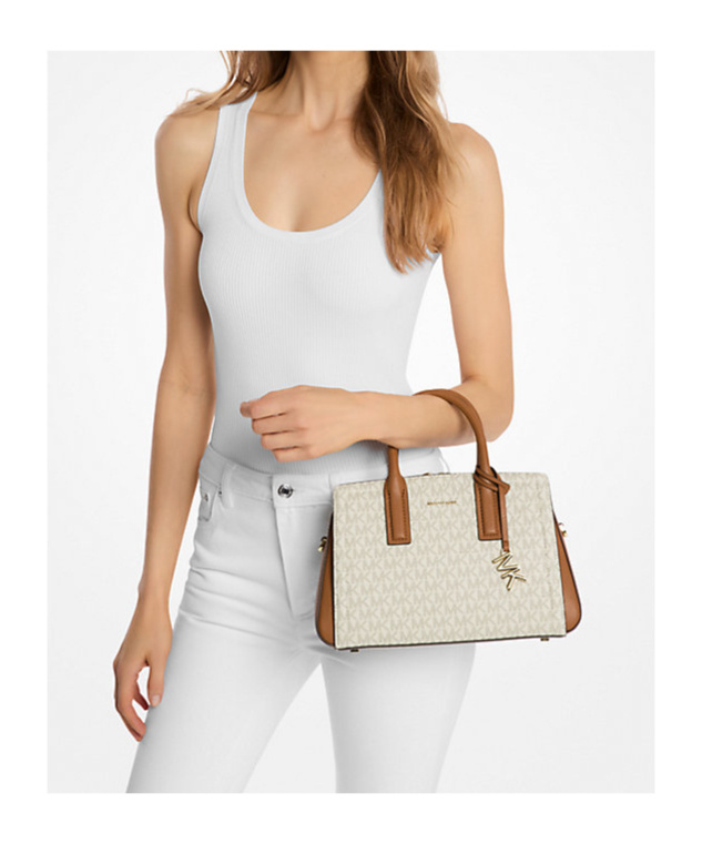Michael Michael Kors Laila Small Signature Logo Satchel