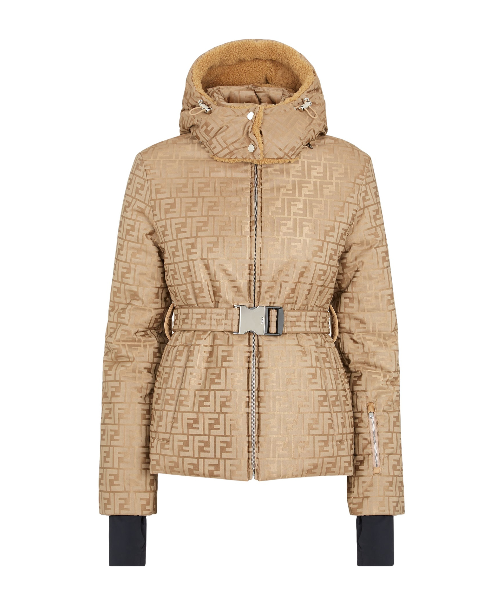 Fendi Ski Jacket In Nude