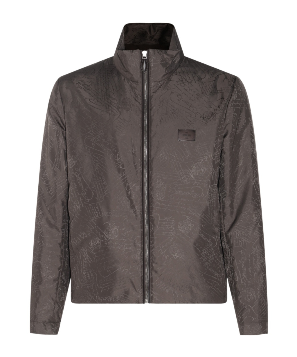 Berluti Dark Grey Casual Jacket In Black