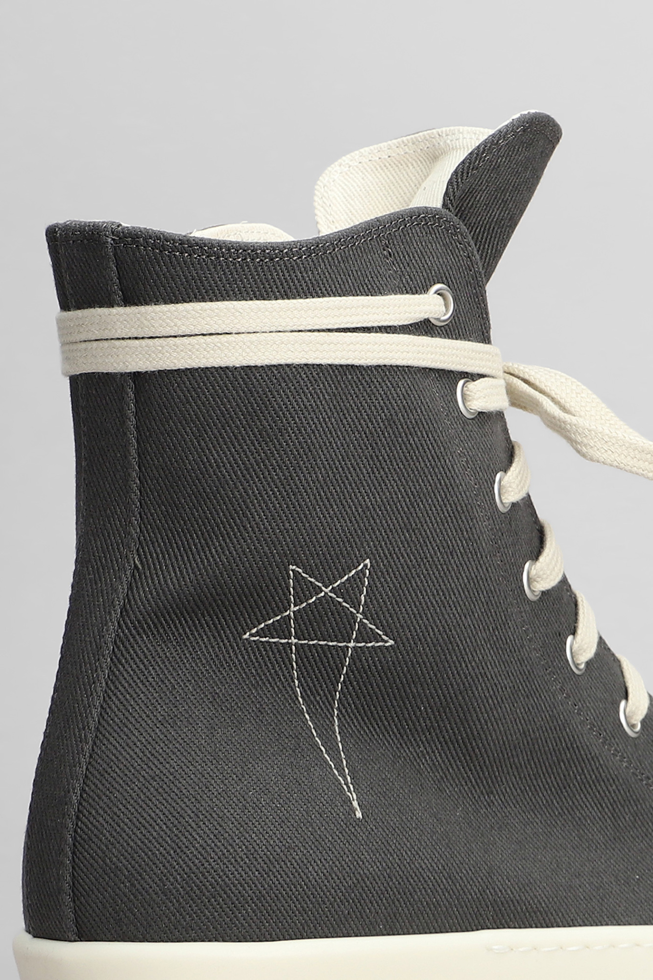 Shop Rick Owens Drkshdw Lace-up High-top Sneakers In Black