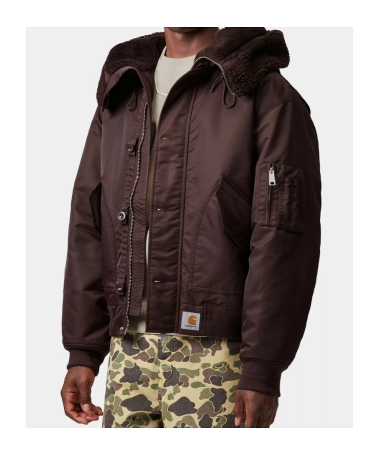 Carhartt Hd Oltera Bomber In Burgundy