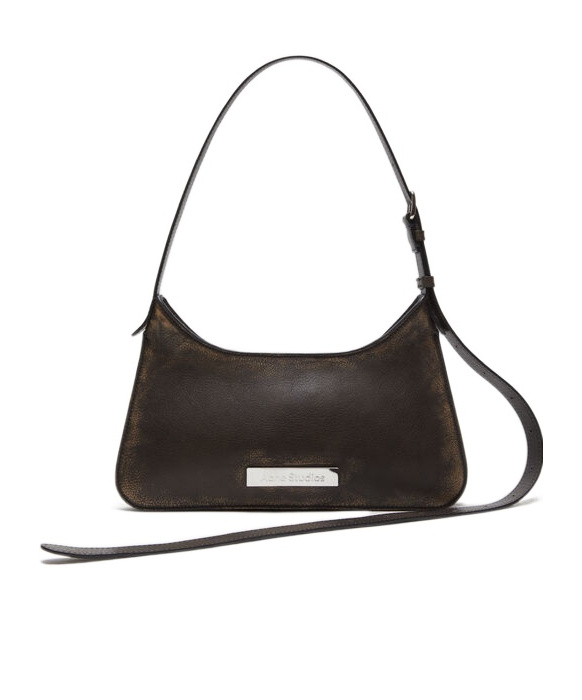 Acne Studios Mini Platt Shoulder Bag In Black