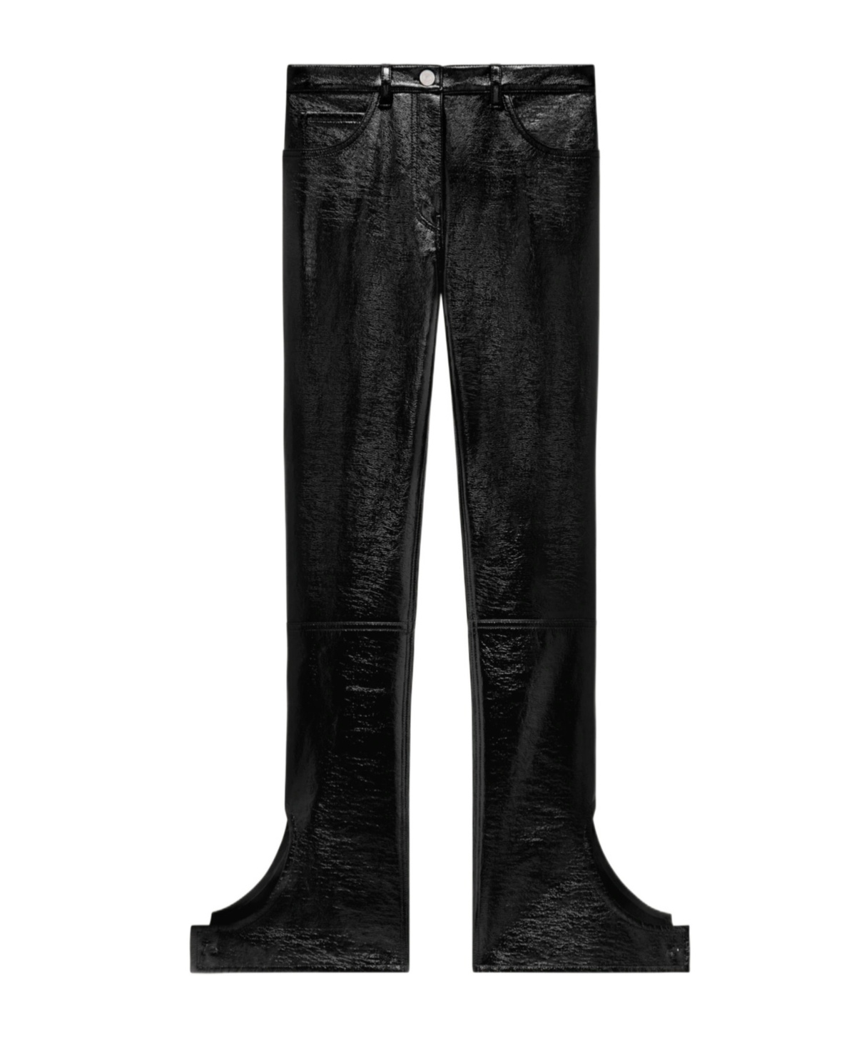 COURRÈGES REVERSED VINYL TROUSERS