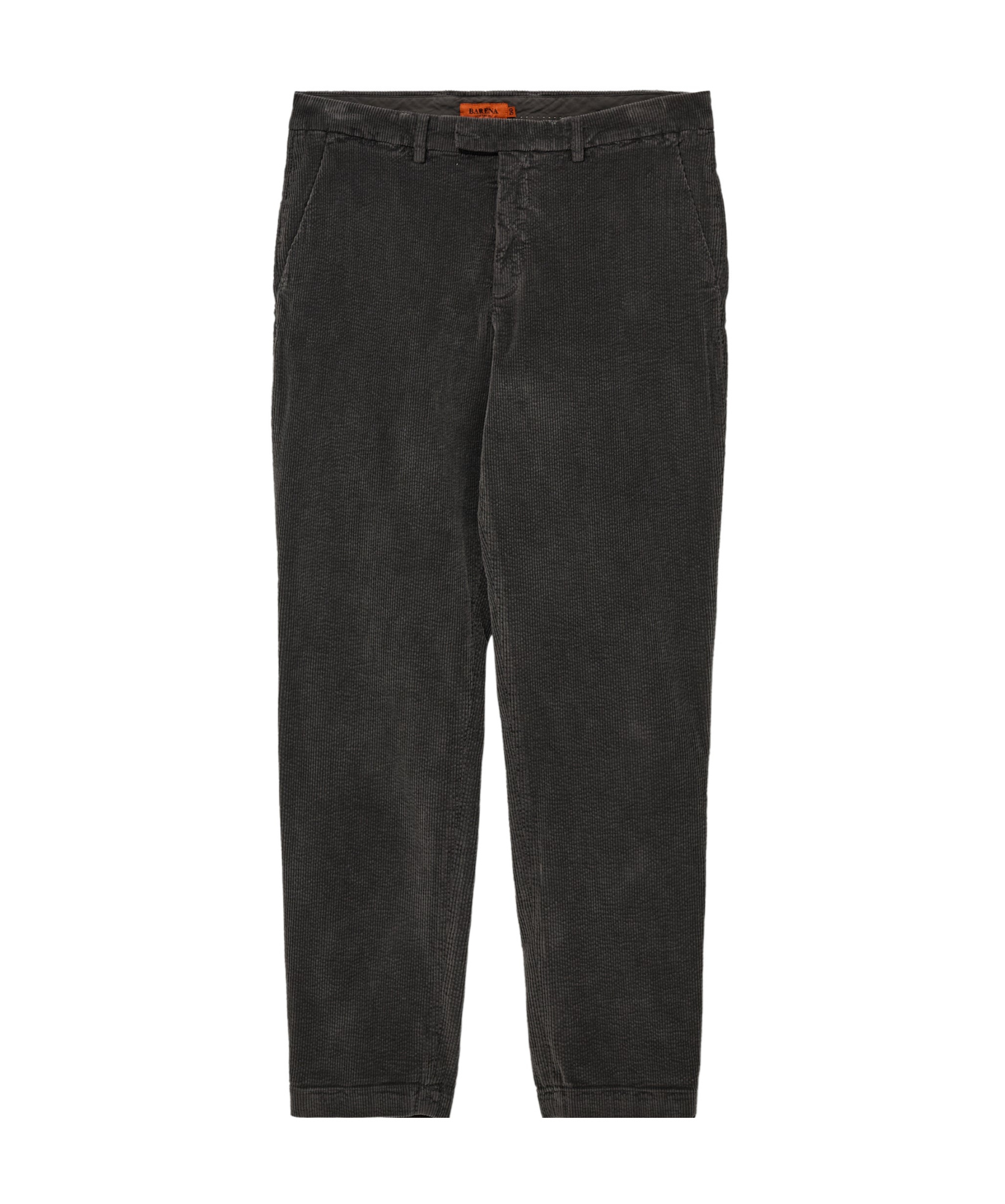 Barena Venezia Leather Belt Loop Casual Pants In Black