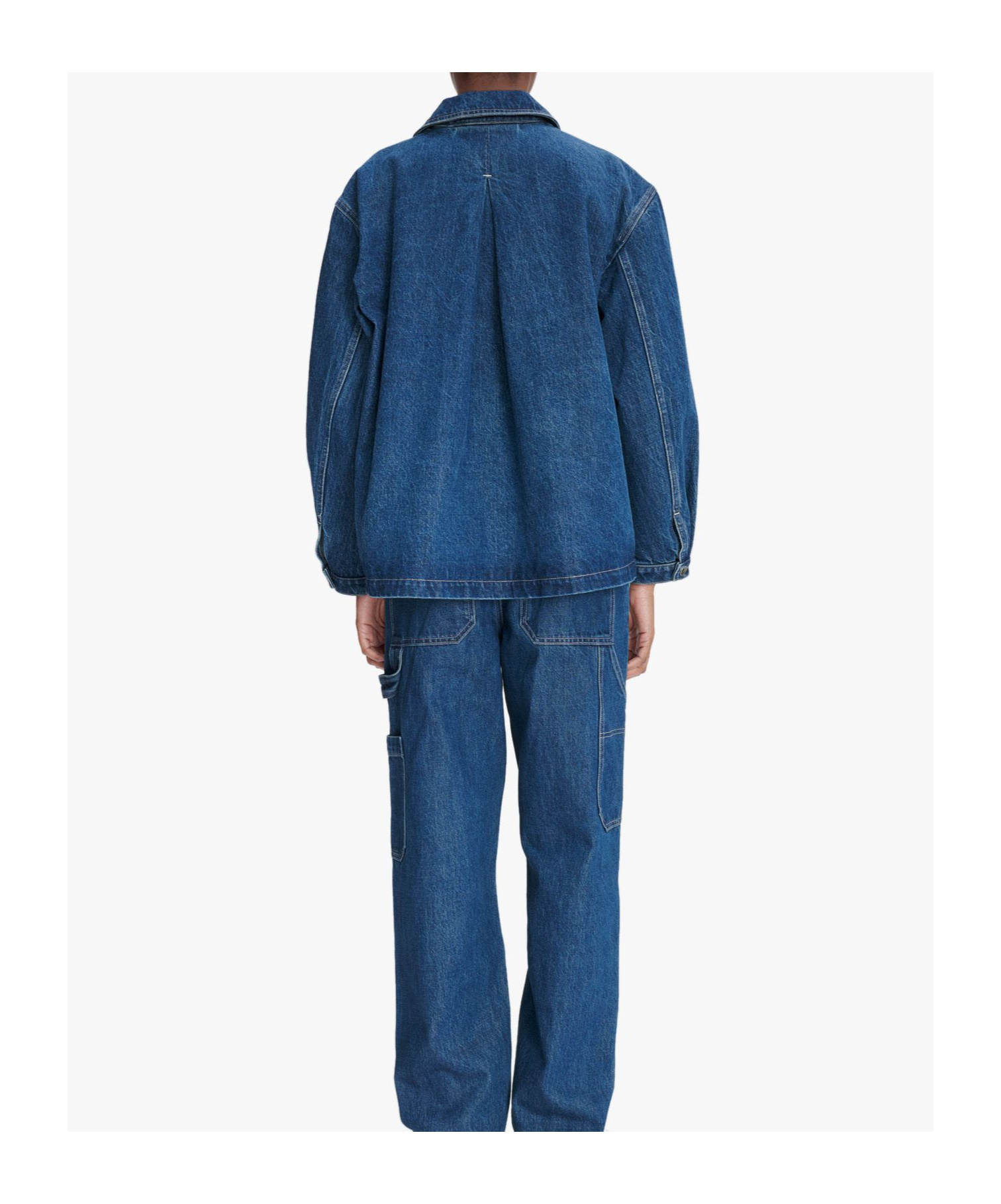 Apc Alys Denim Coat In Blue
