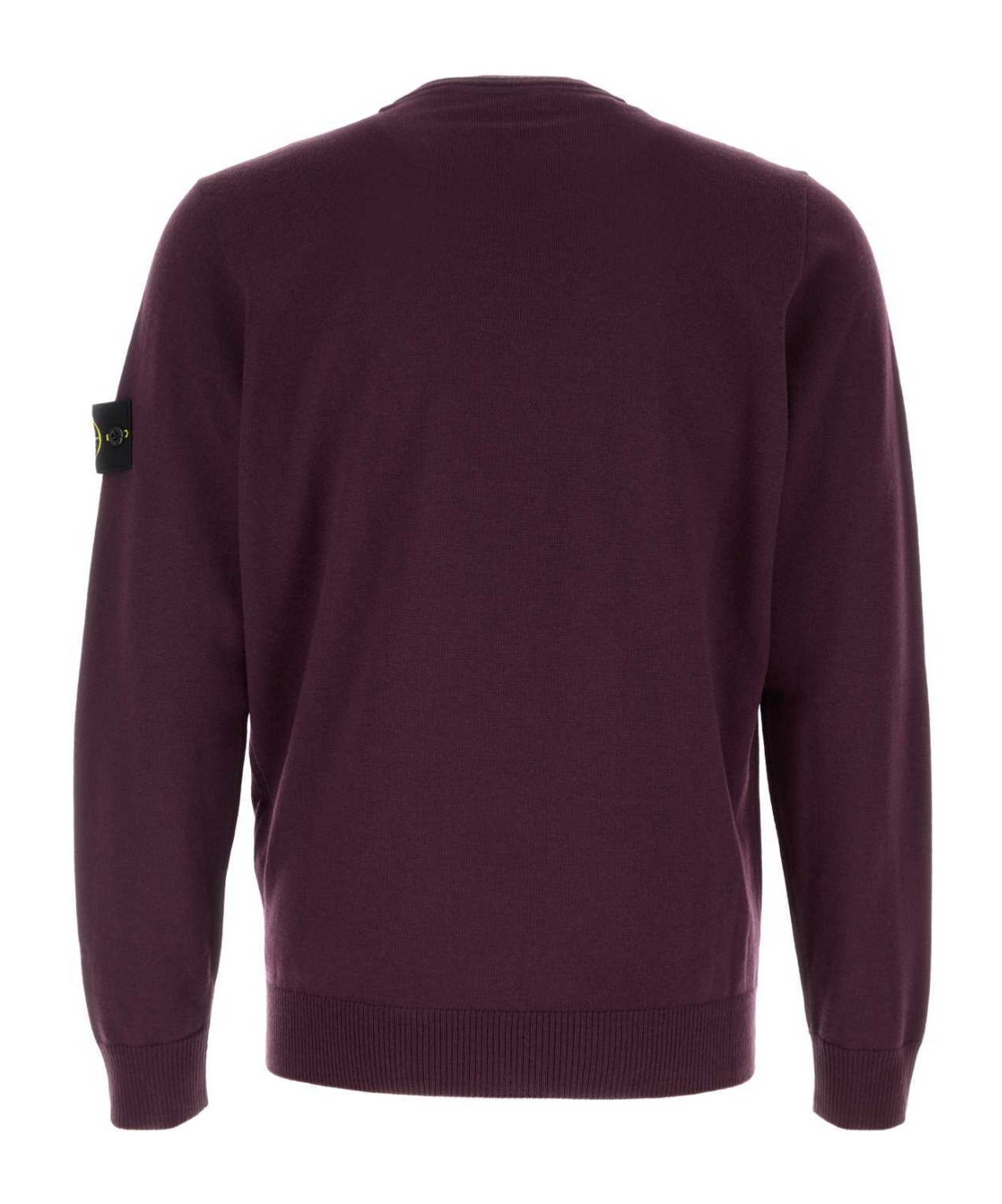 Stone Island Long-sleeved Sweater In Purple