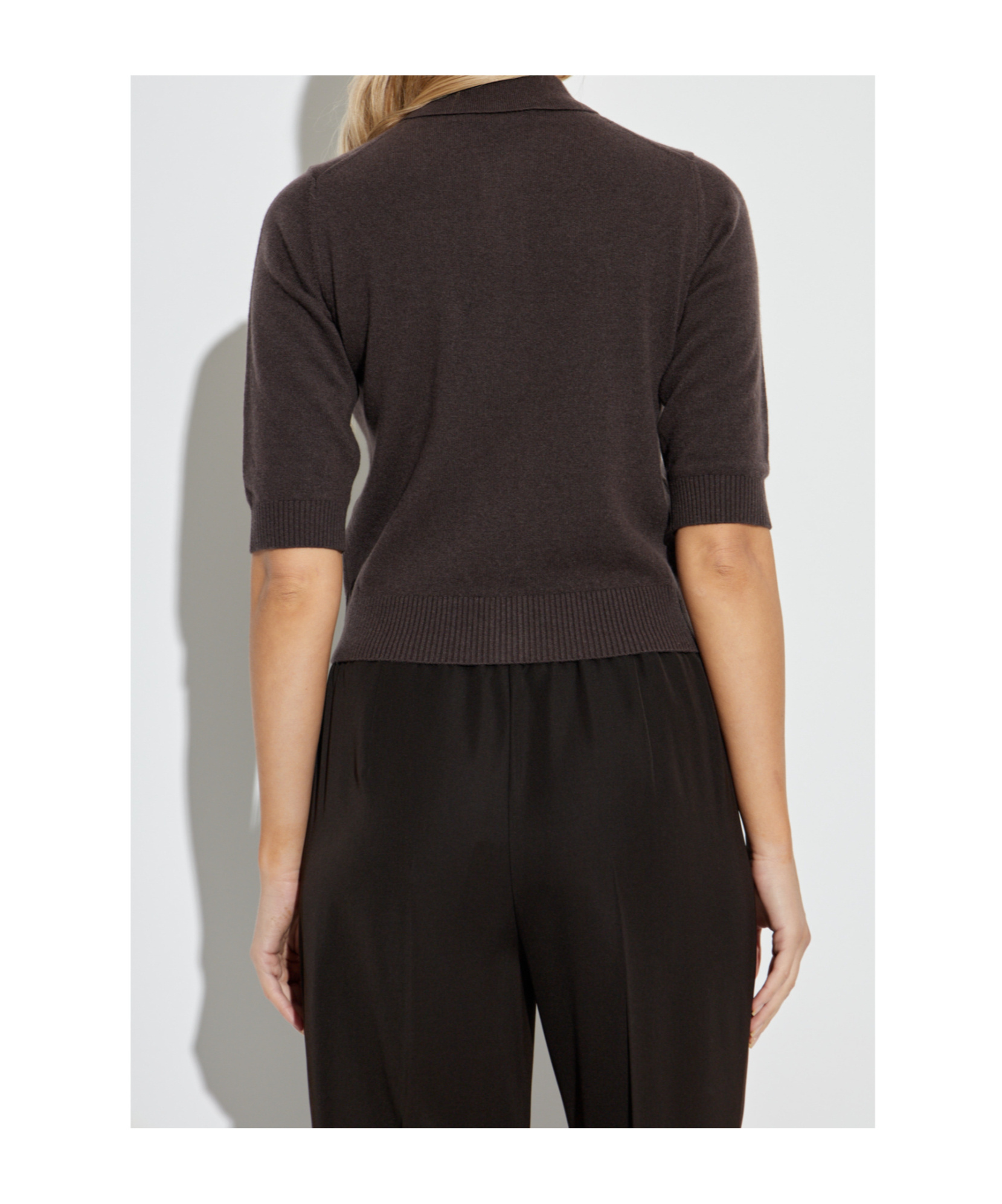 Dolce & Gabbana Short-sleeve Buttoned Cardigan In Brown