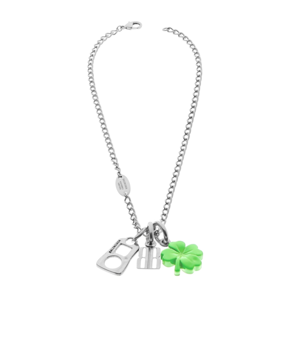 Balenciaga Carousel Clover Collector Necklace In Multi-color