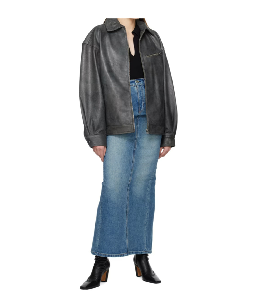 Reformation Blue Daria Denim Maxi Skirt In Blue