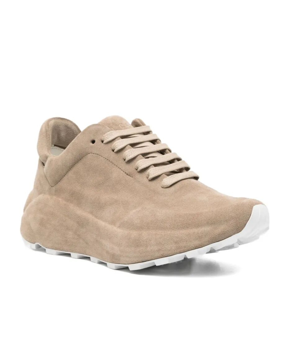 Roberto Del Carlo Sonia Suede Sneakers In Brown