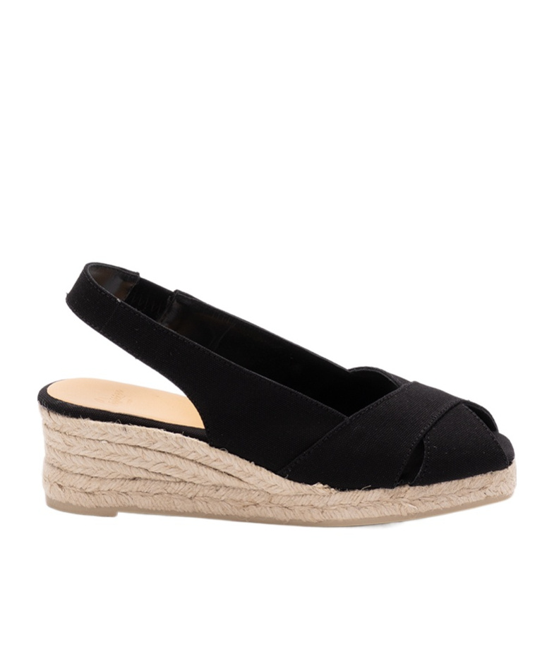 Shop Castaã±er Diana Espadrilles In Black