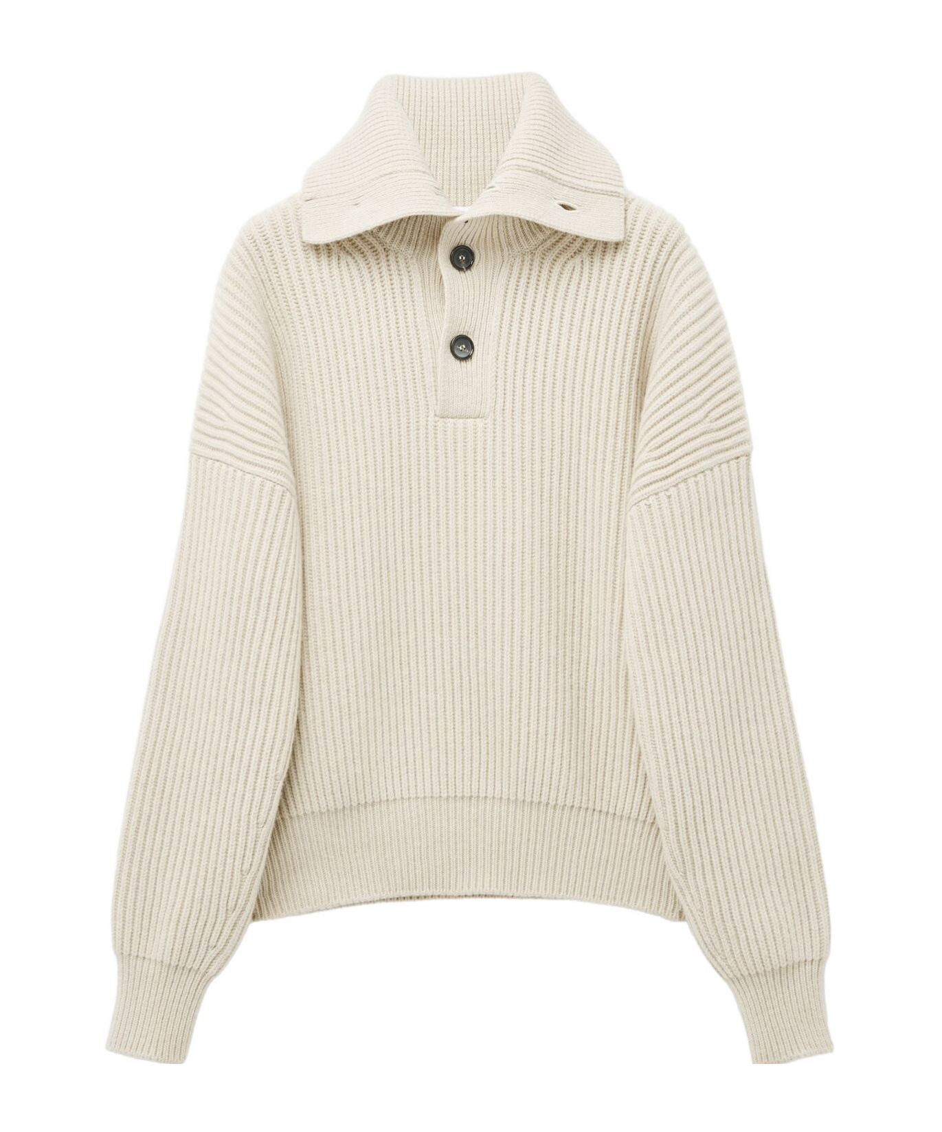Alexander Mcqueen S Mcqueen Funnel-neck Chunky-knit Wool And Cashmere Jumper In White