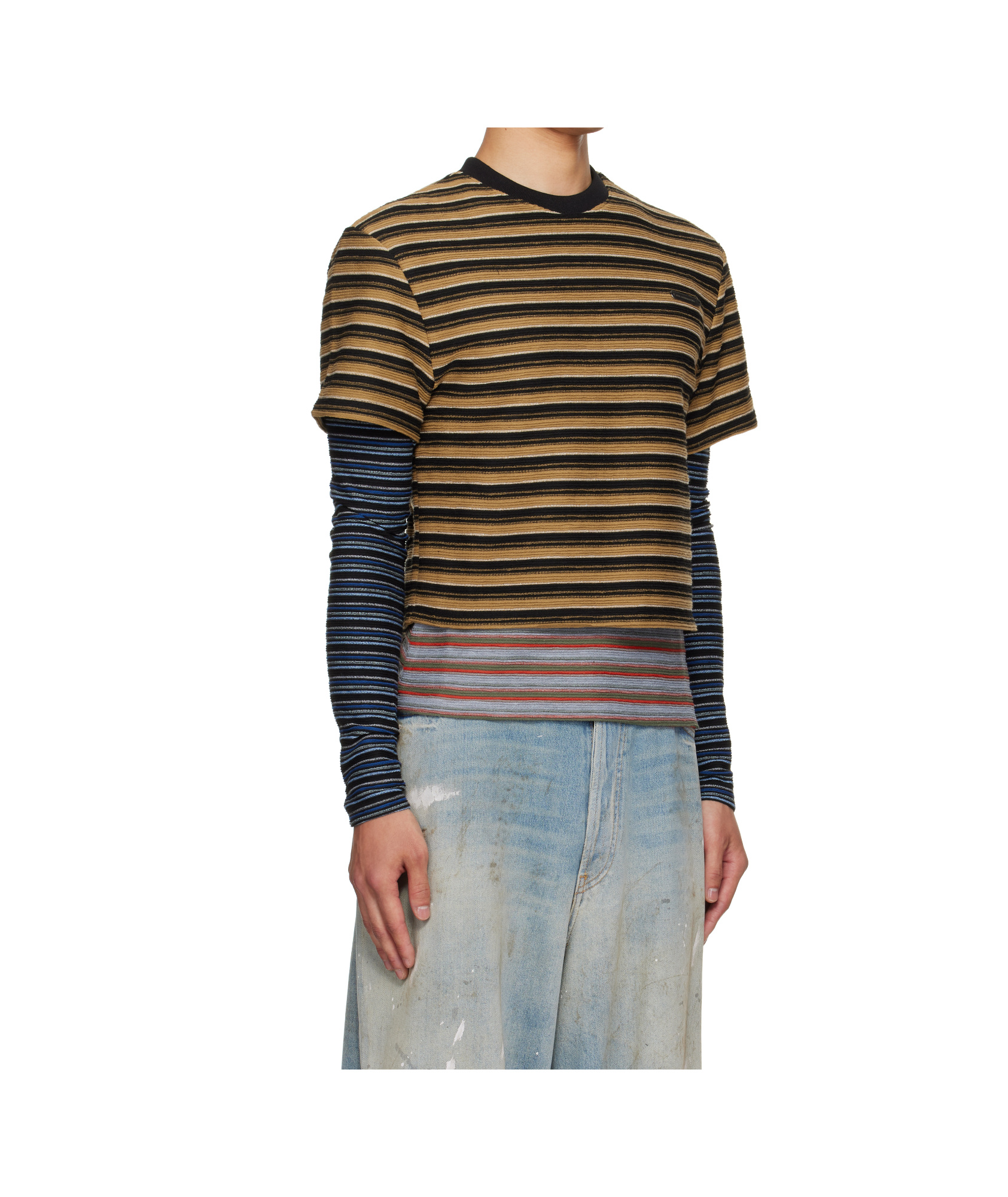 Andersson Bell Striped Long-sleeved T-shirt In Multi