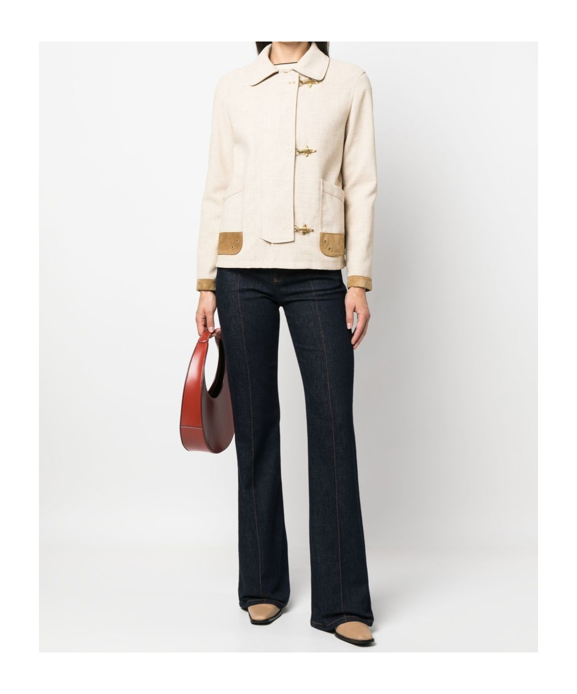 Fay Chaqueta Casual - Beis In White