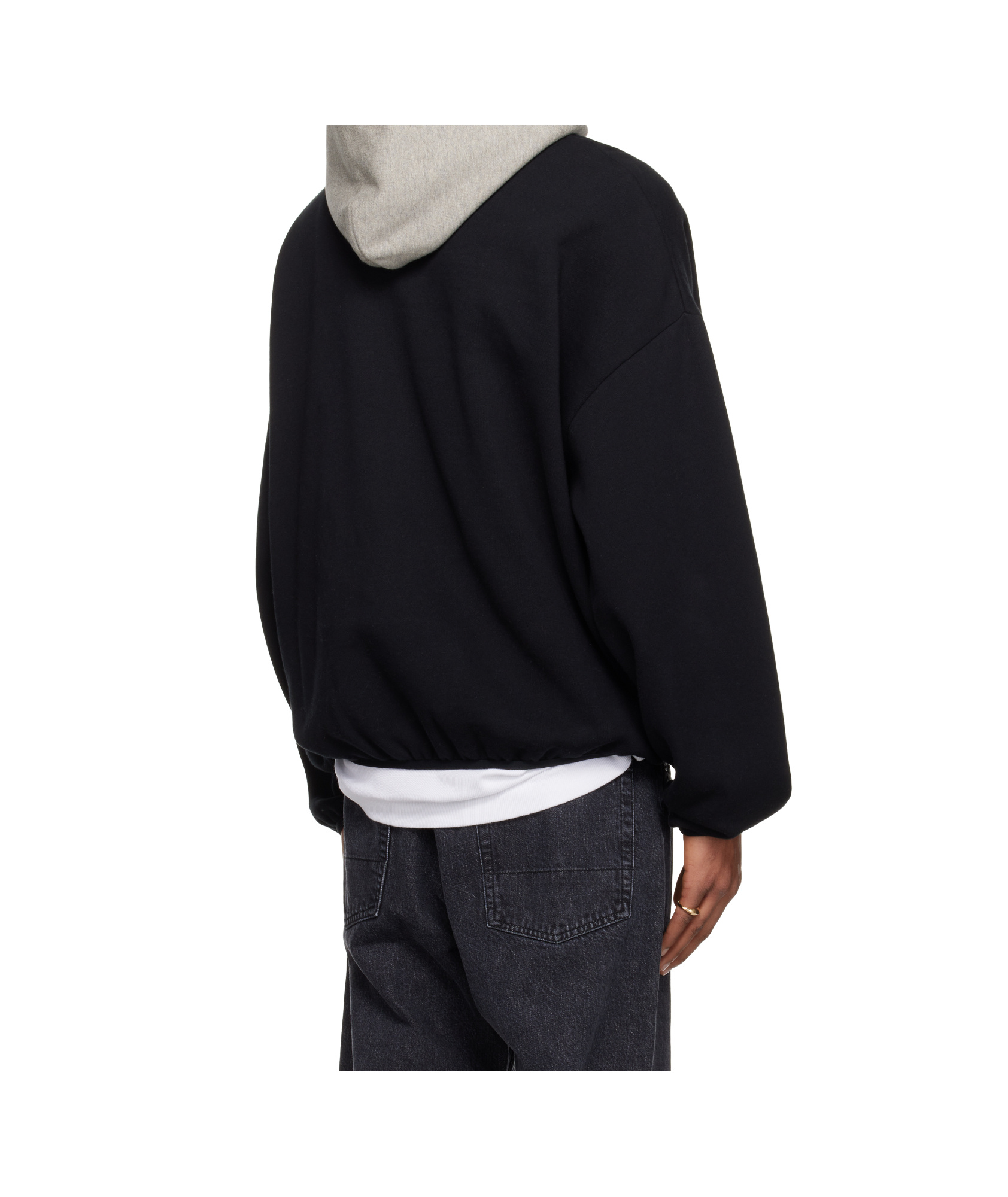 Essentials Long Sleeve Sweatshirt In Black