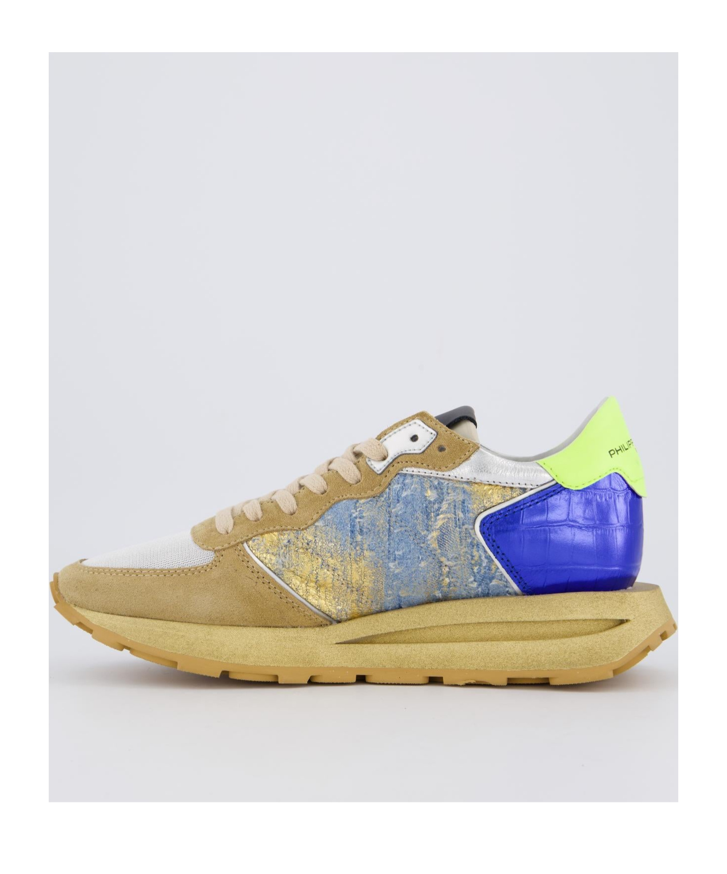 Philippe Model Laced Sneakers In Nude