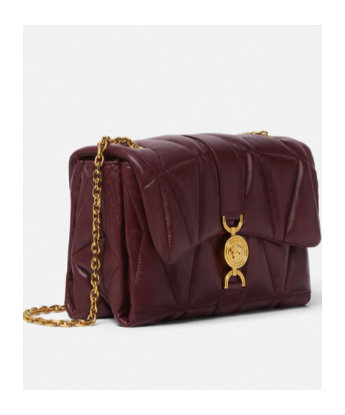 Versace Medusa Chain-linked Shoulder Bag In Brown