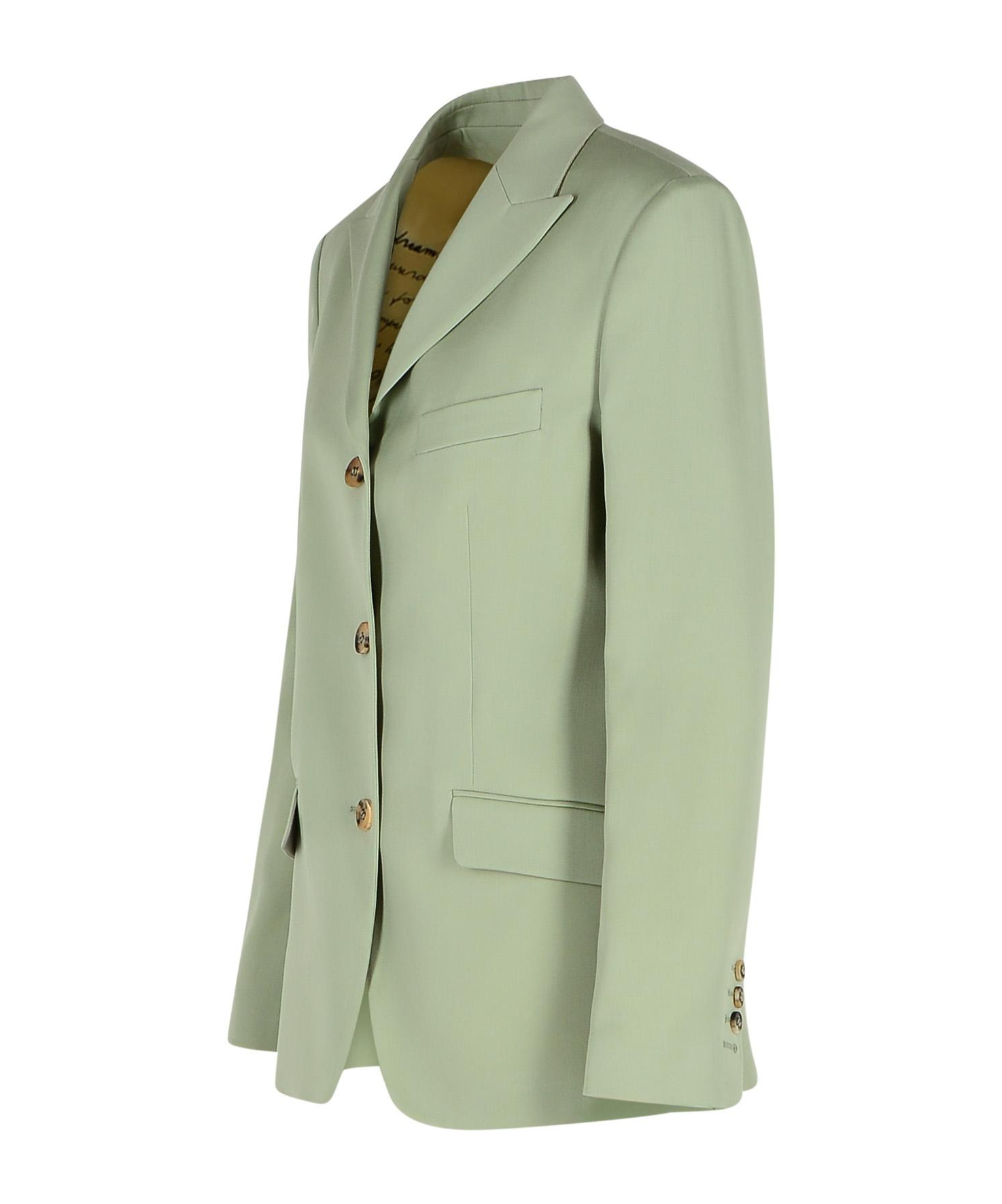 Golden Goose Women's Blazer Jacket In Sage-green Wool In Nude