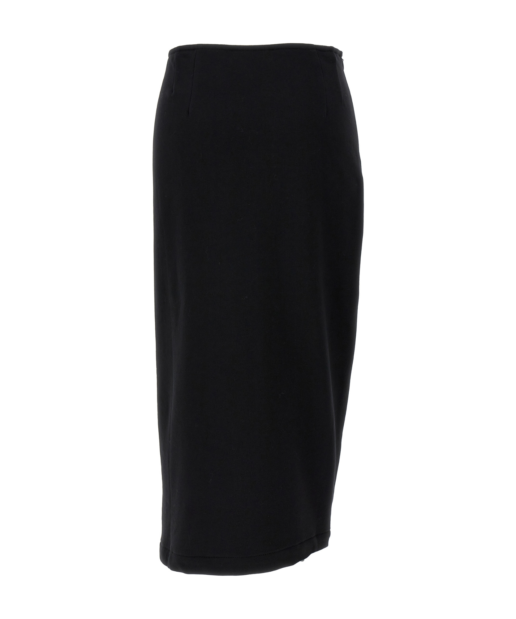 Dries Van Noten Black Skirt With Draping In Black