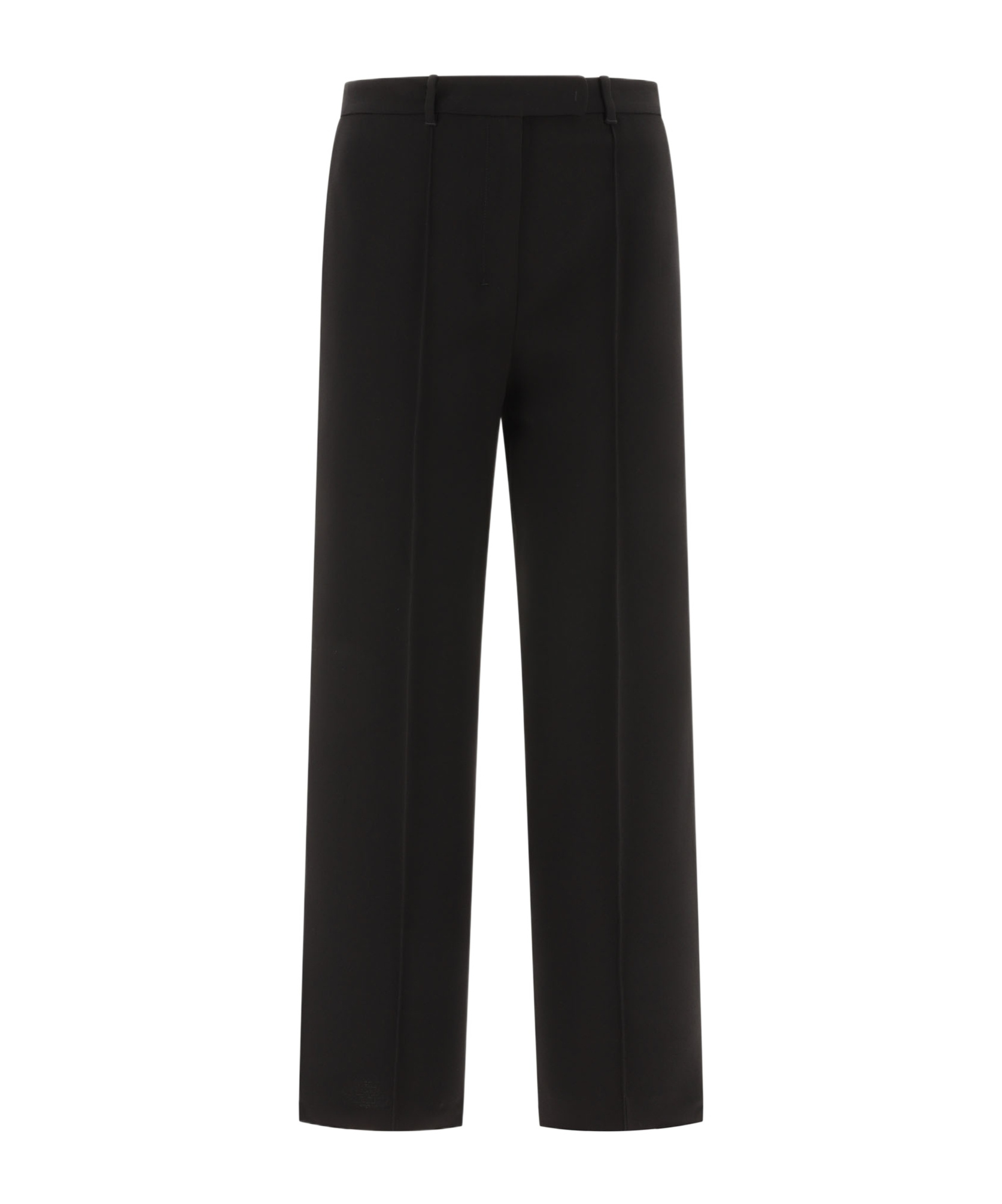 Max Mara Efedra Linen Silk Cigarette Pants In Black