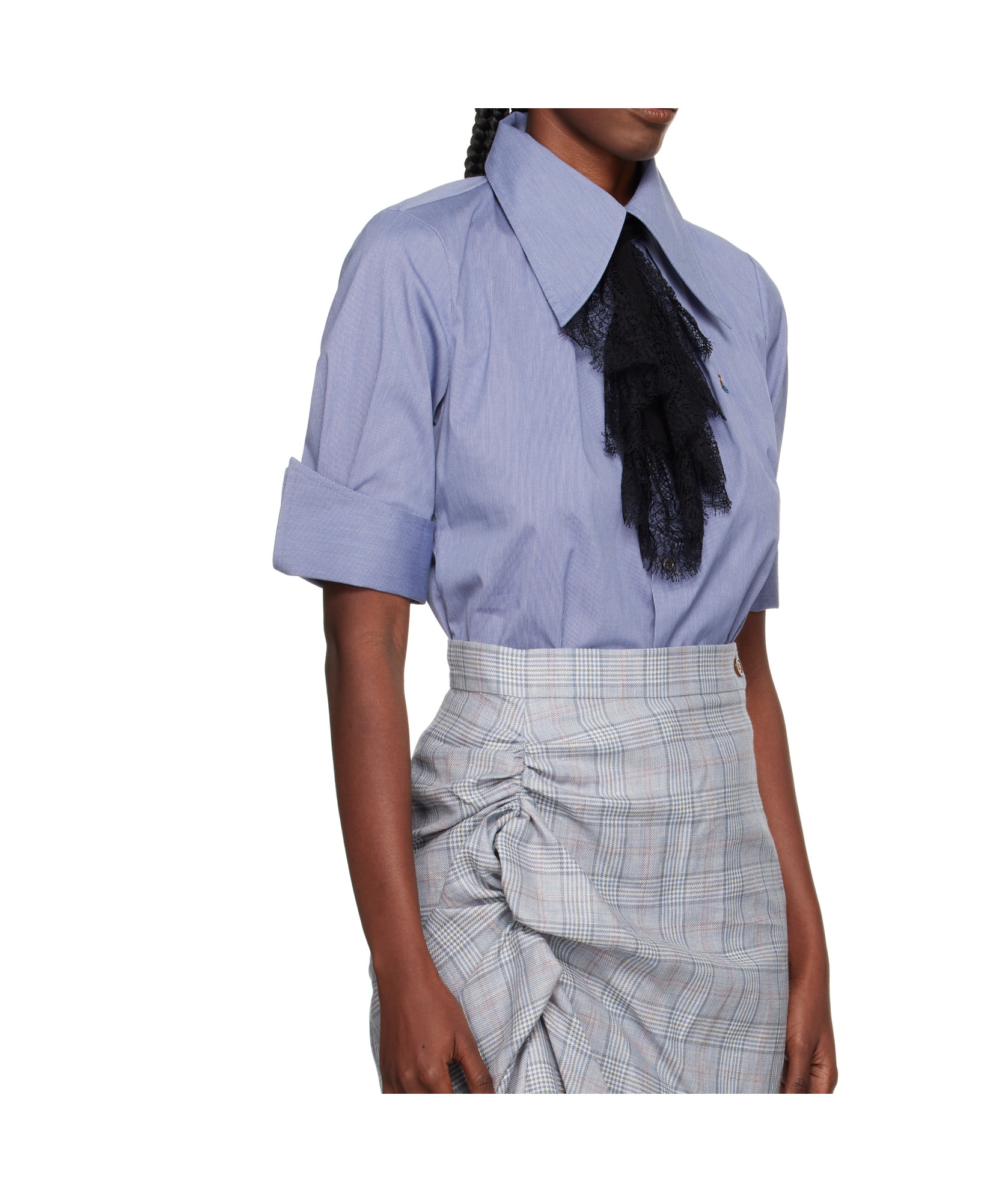 Vivienne Westwood Short Sleeve Violin Shirt In Blue