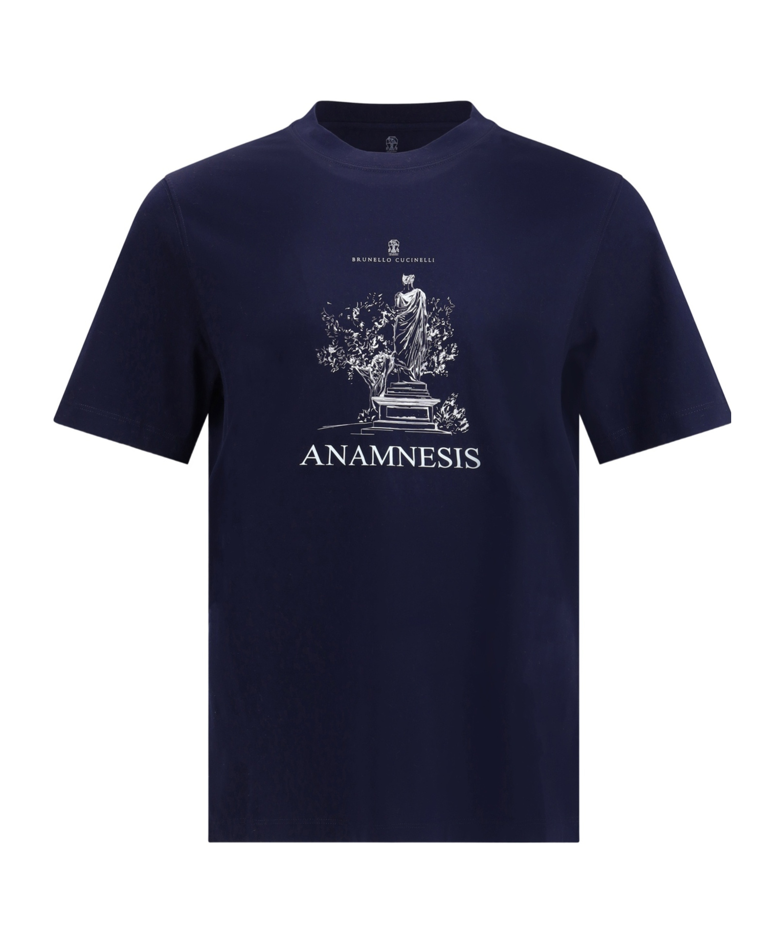Brunello Cucinelli Anamnesis Print T-shirt In Blue