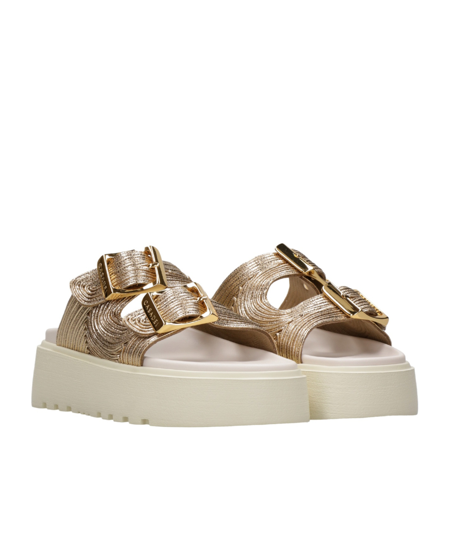 Casadei Platform Slippers In Animal Print