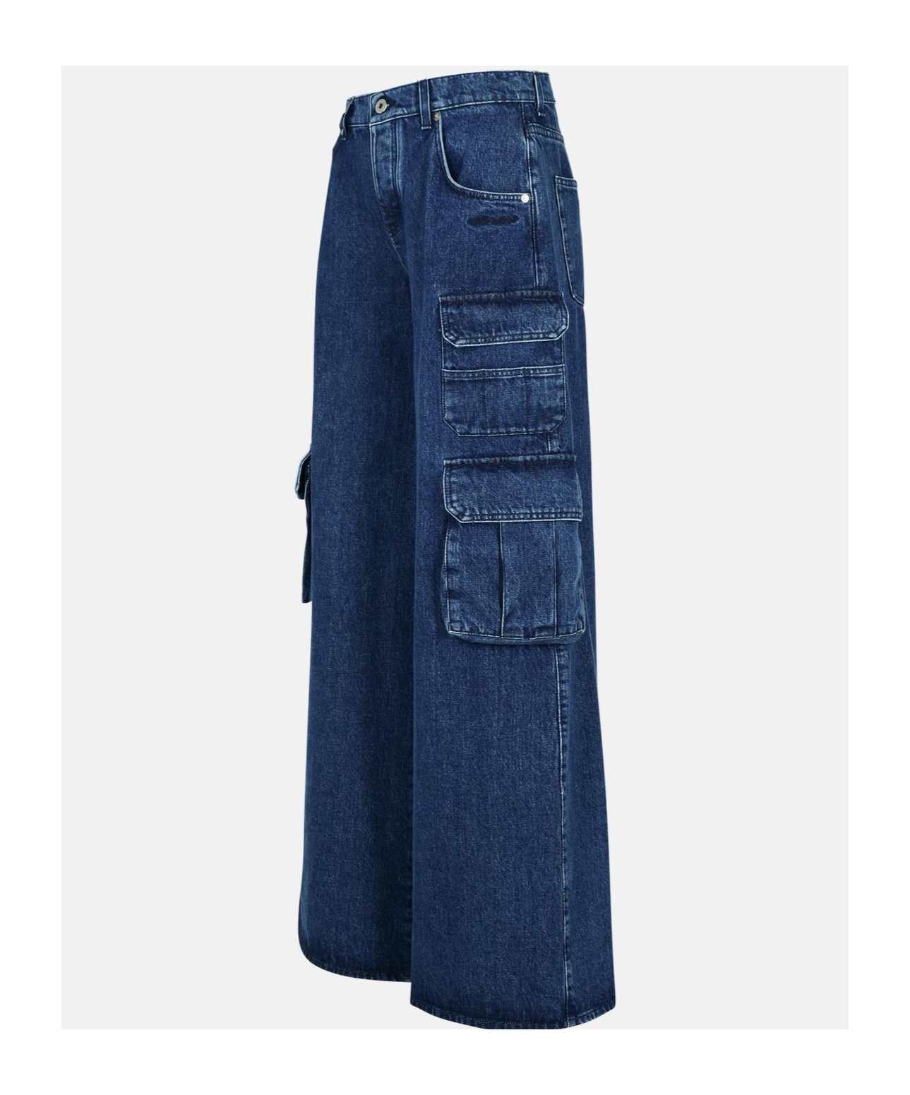 Off-white Belt-loop Jeans In Blue