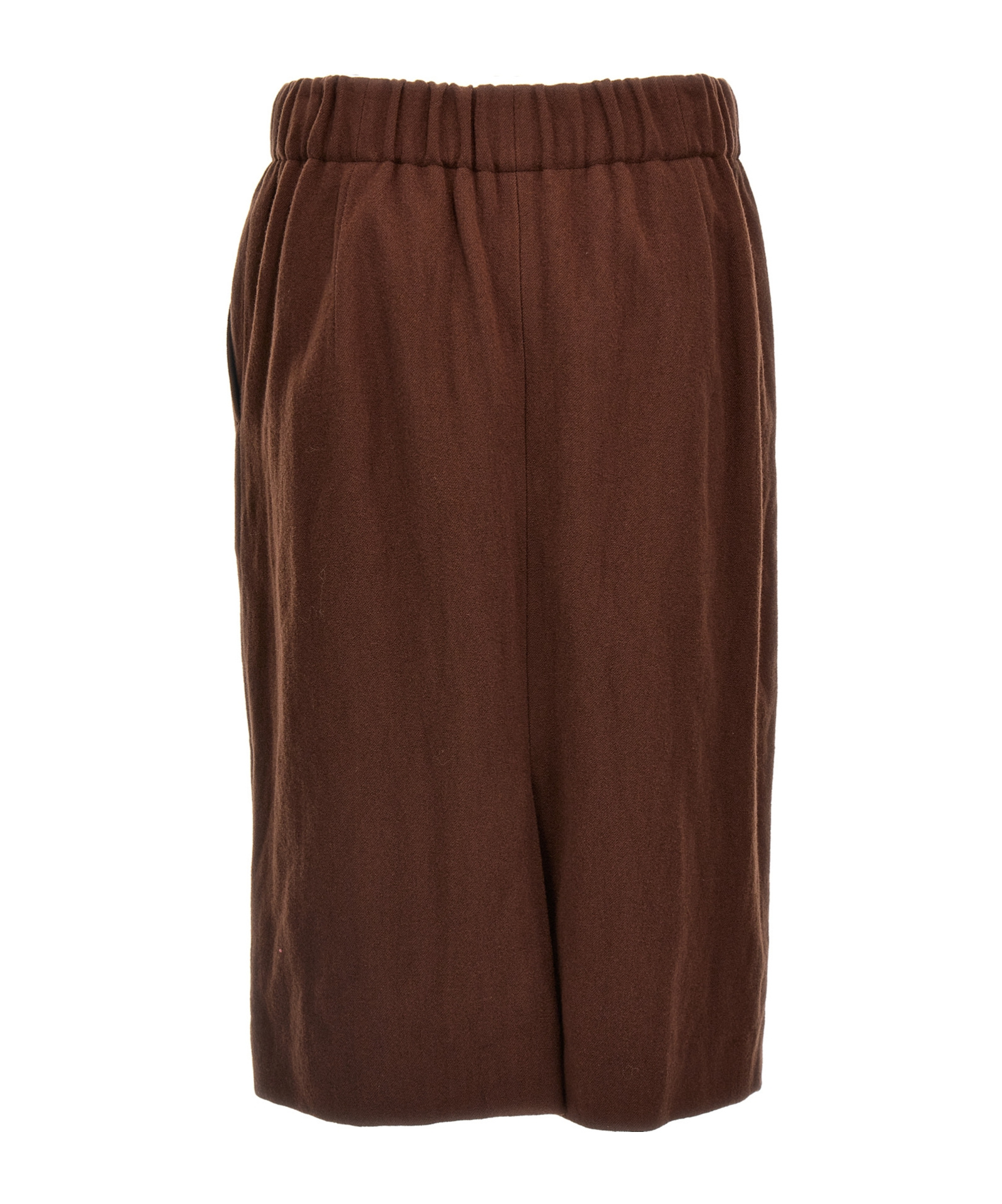 Dries Van Noten Elastic Waistband Skirt Knee-length Side Pockets In Brown
