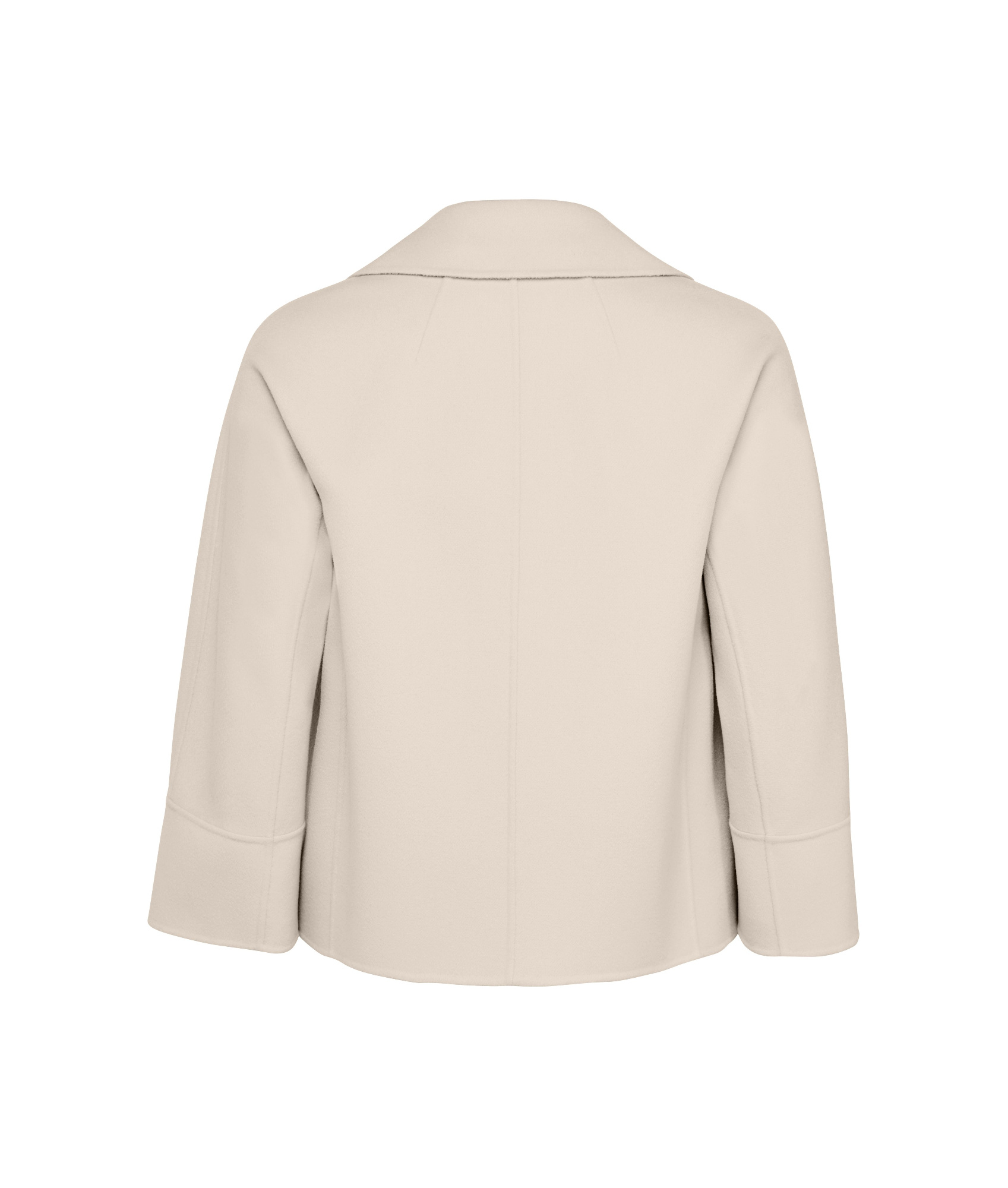 Max Mara Long Sleeve Short Coat In Brown