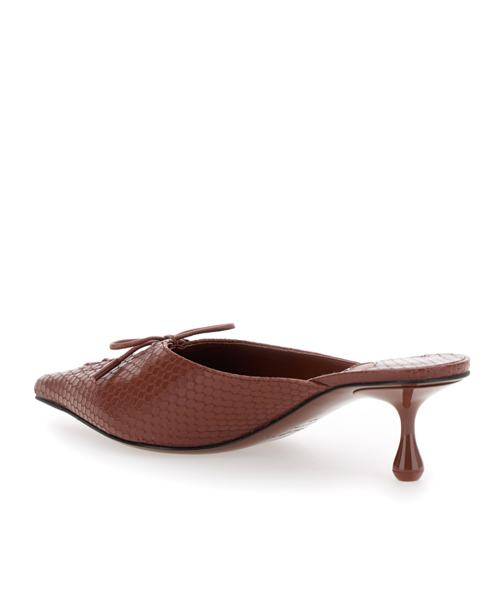 Jimmy Choo Pointed High Heel Sandals In Brown