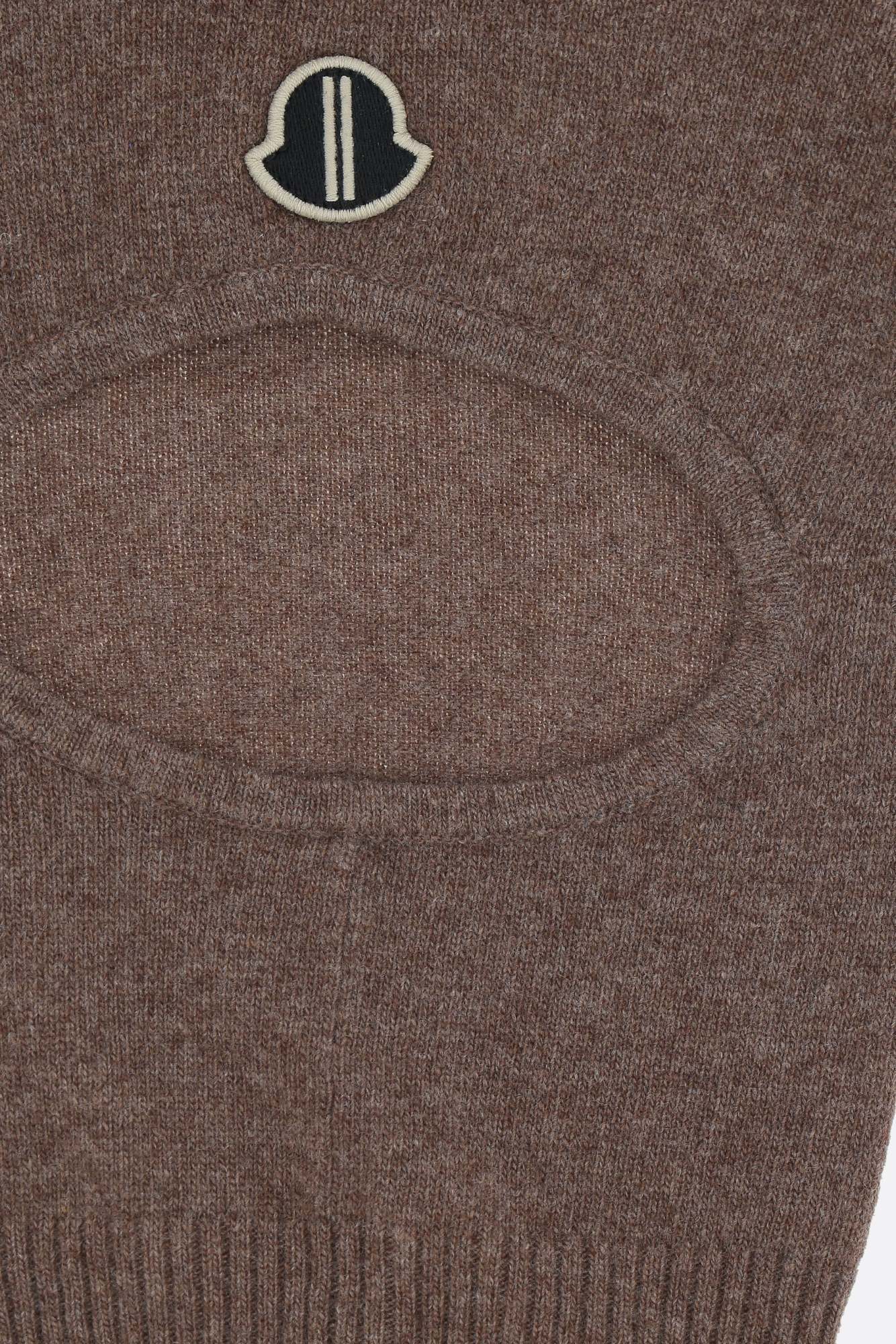 Moncler X Rick Owens Wool And Cashmere Balaclava In Brown
