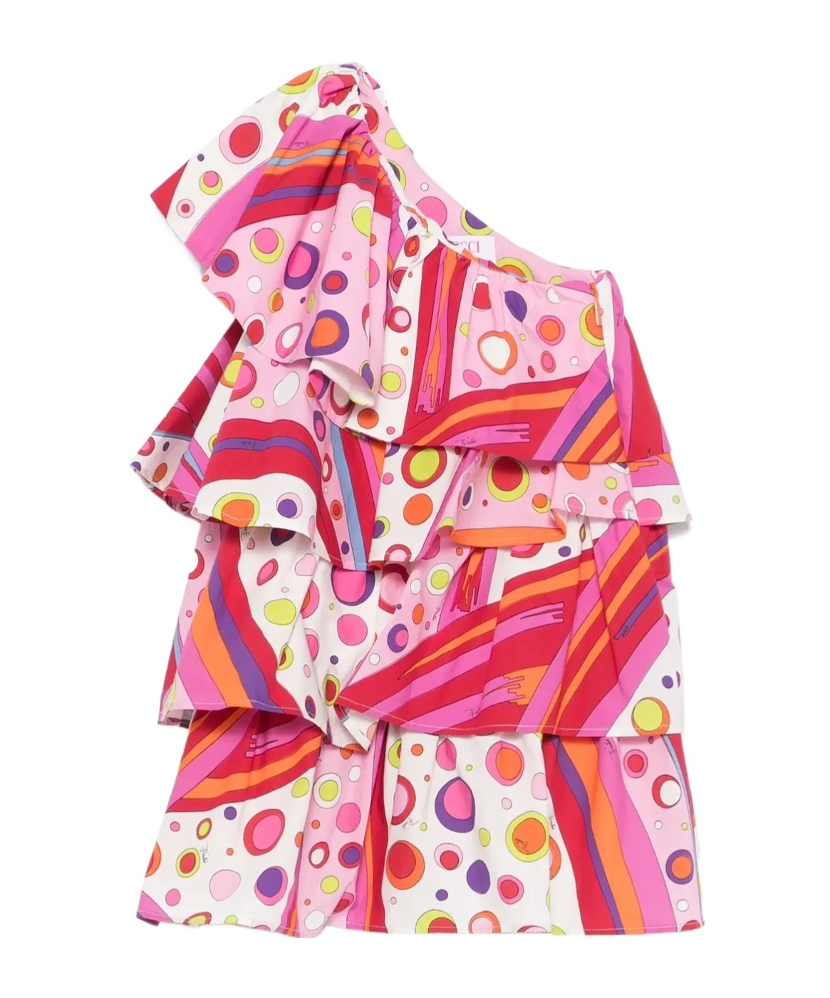 Emilio Pucci Junior One-shoulder Ruffled Dress