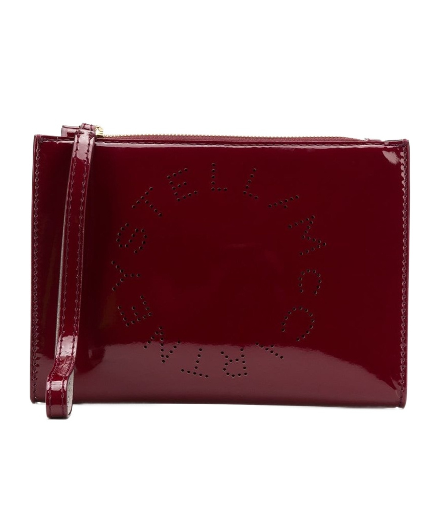 Stella Mccartney Zippered Clutch In Red