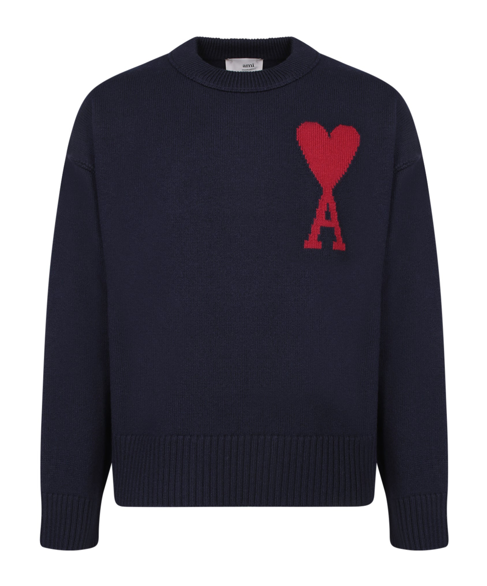 Ami Alexandre Mattiussi Long-sleeved Sweater In Black