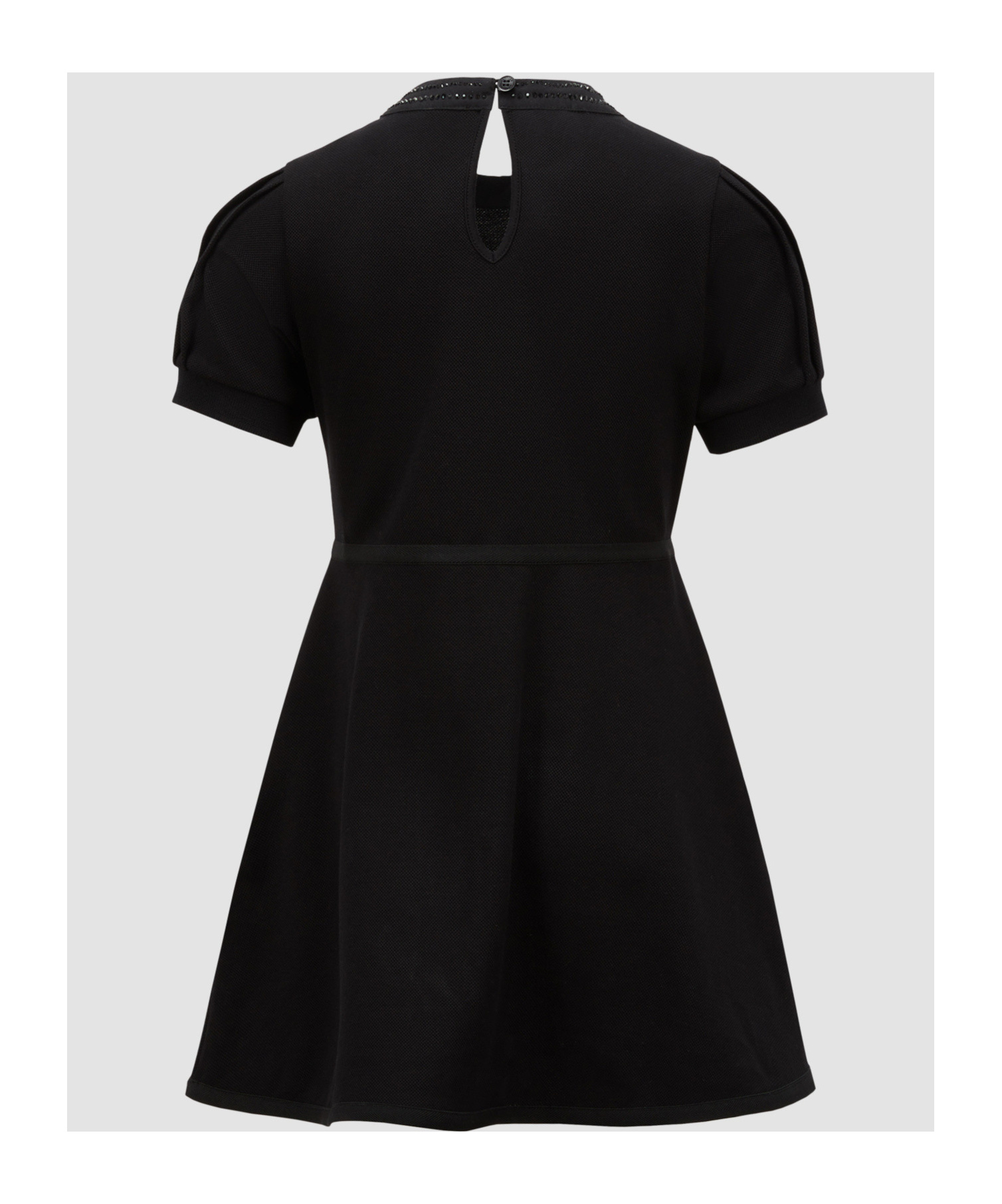 Moncler Short Sleeve Dress In Black