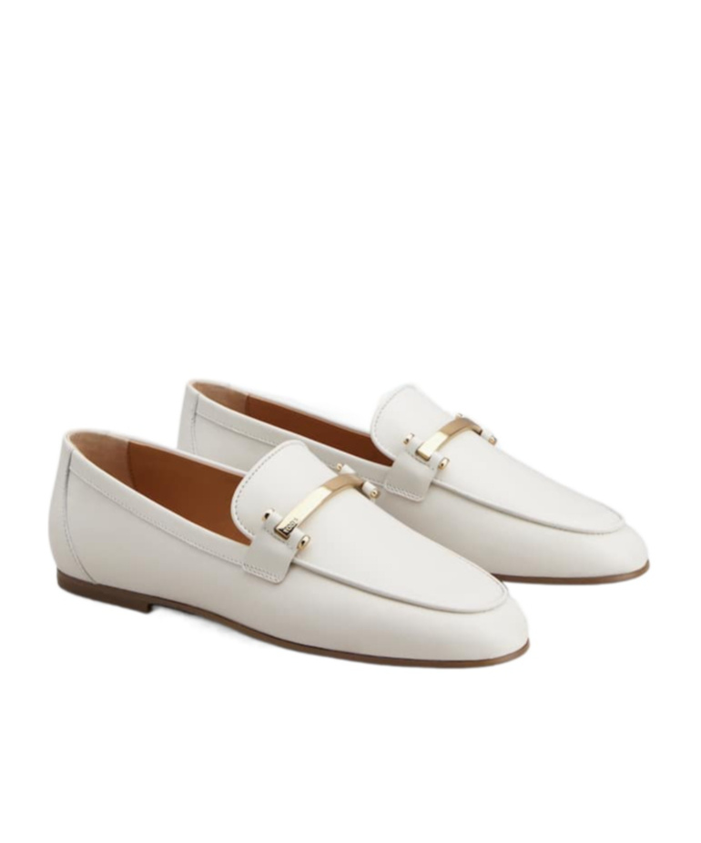 Tod's Push On Loafers In White