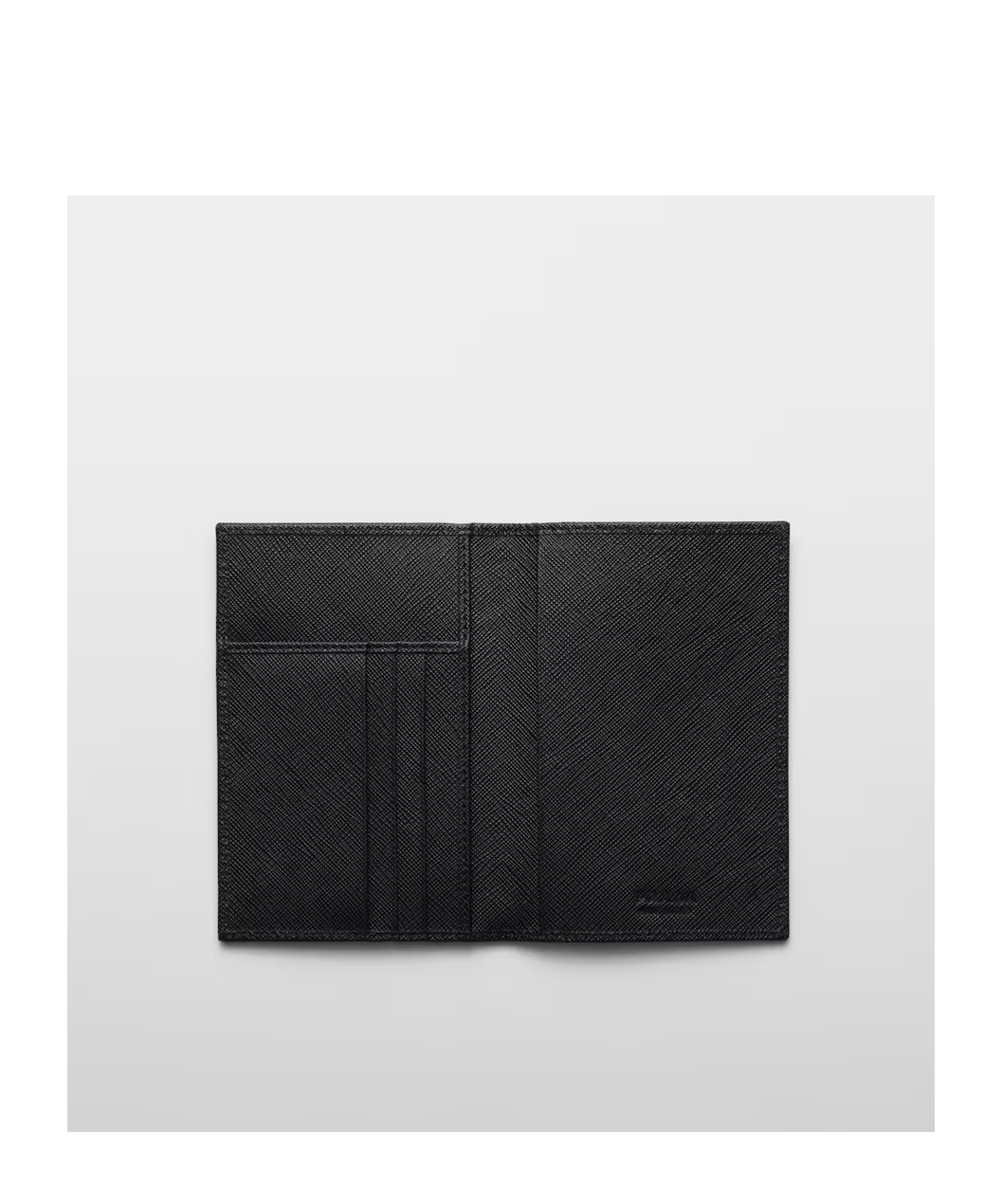 Prada Re-nylon Passport Holder In Black