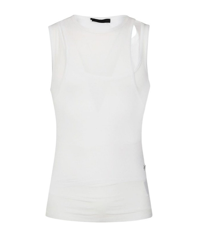 Heliot Emil Eudaimonia Tank Top With Double Shoulder Straps In White