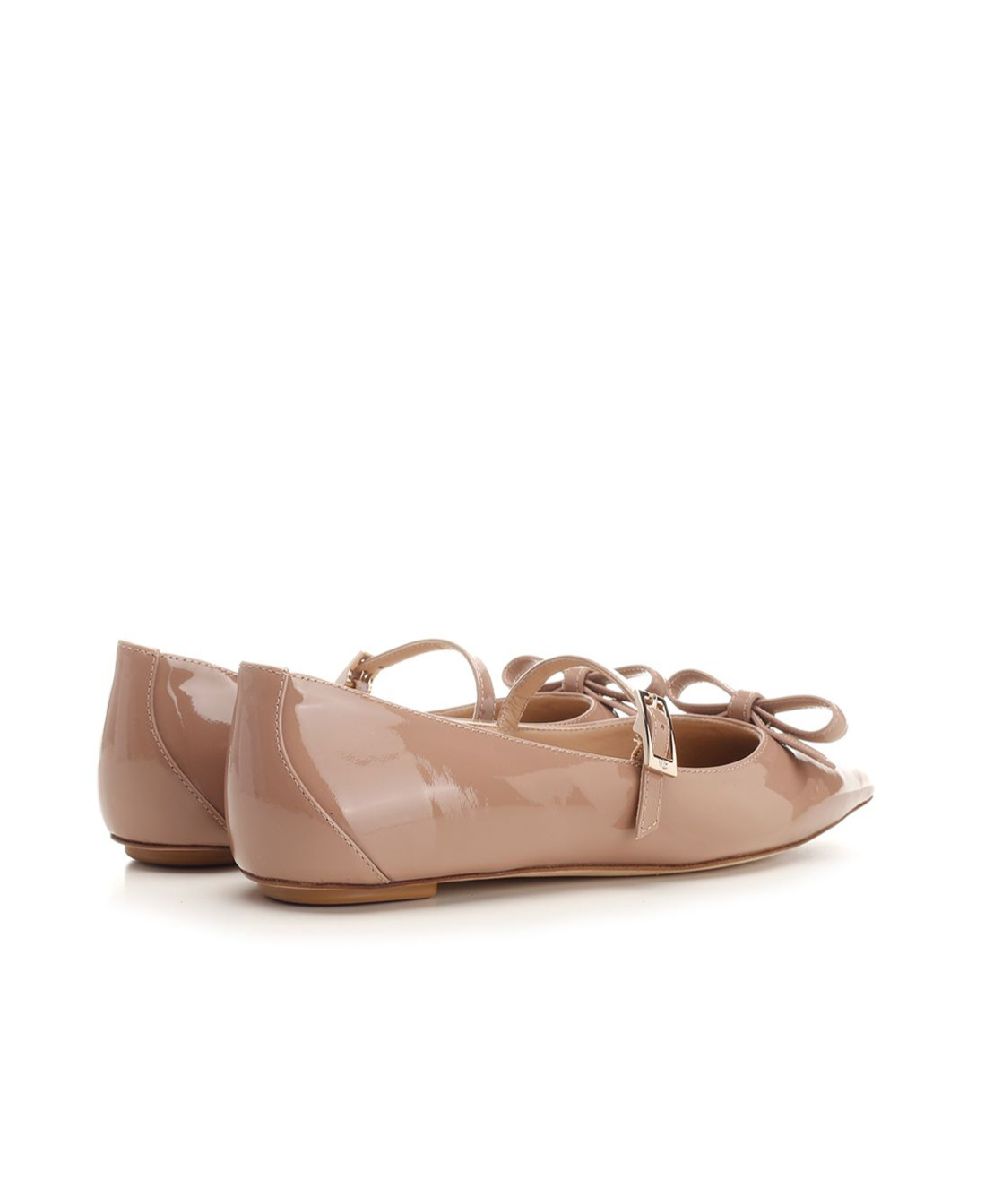 Stuart Weitzman Pointed Ballet Shoes In Nude