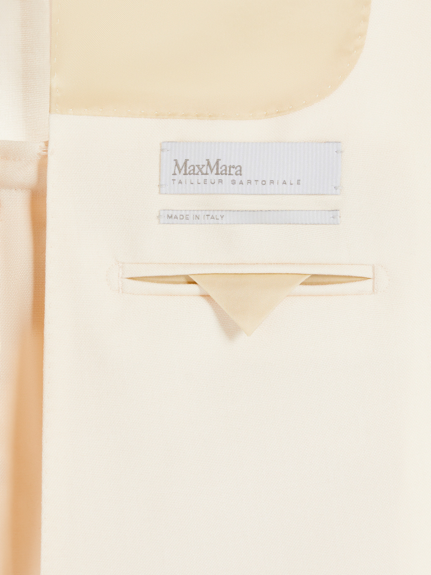 Max Mara Long-sleeved Suit Coat In White