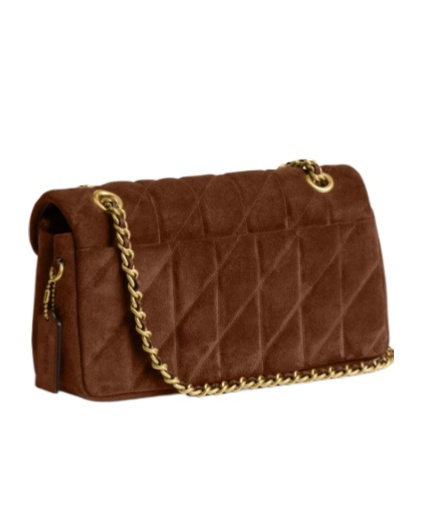Coach Tabby 26 Quilted Shoulder Bag In Brown
